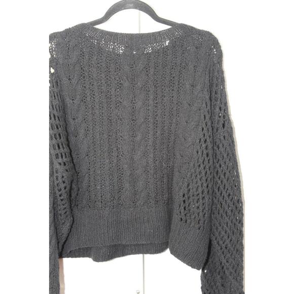 Ryan Roche Black oben knit Sweater sz. S - Picture 9 of 15